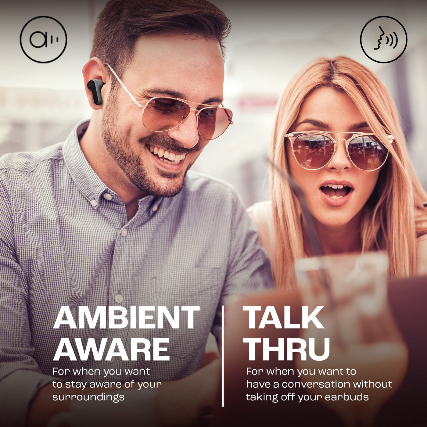 JBL Wave Beam – Kabellose In-Ear Ohrhörer mit IP54 und IPX2 Wasserdichtigkeit – Freisprechfunktion und 32 Stunden Akkulaufzeit – In Schwarz