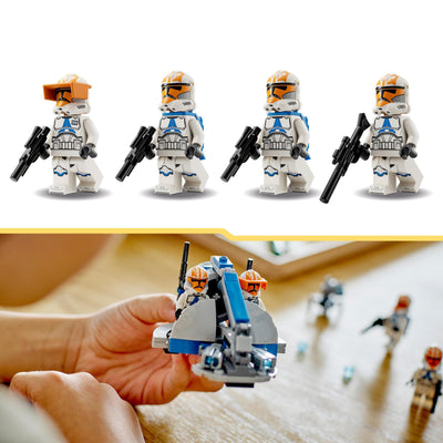 LEGO 75359 Star Wars Ahsokas Clone Trooper der 332. Kompanie – Battle Pack, The Clone Wars Spielzeug-Set mit Speeder-Fahrzeug inkl. Shootern und Minifiguren, kleine Geschenkidee für Kinder ab 6 Jahren