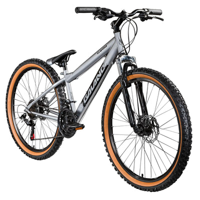 Galano G600 MTB Dirt Bike 26 Zoll für Erwachsene und Jugendliche ab 145 cm Mountainbike mit Federgabel Crossbike 18 Gang Kettenschaltung (raw, 33 cm)