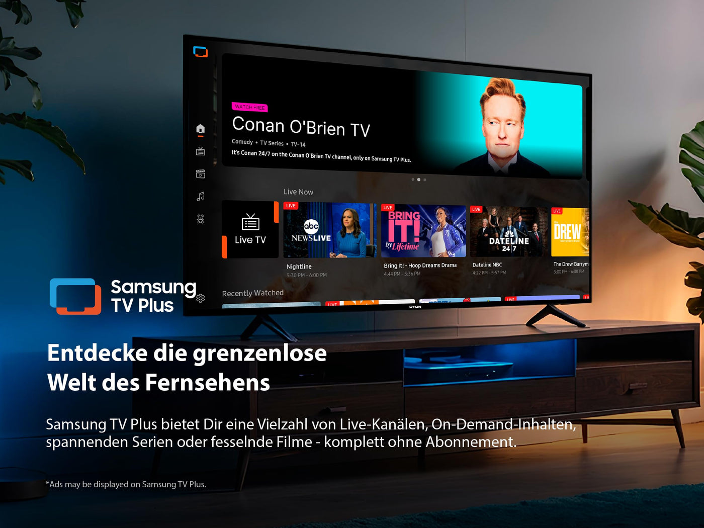 DYON ULTIMAX 43F-TI - 43 Zoll (108 cm) Fernseher (1080p, Full-HD Smart TV, Tizen OS, Triple Tuner (DVB-C/-S2/-T2), Samsung Smart & Gaming Hub, Prime Video, Netflix, Disney+) [2025]