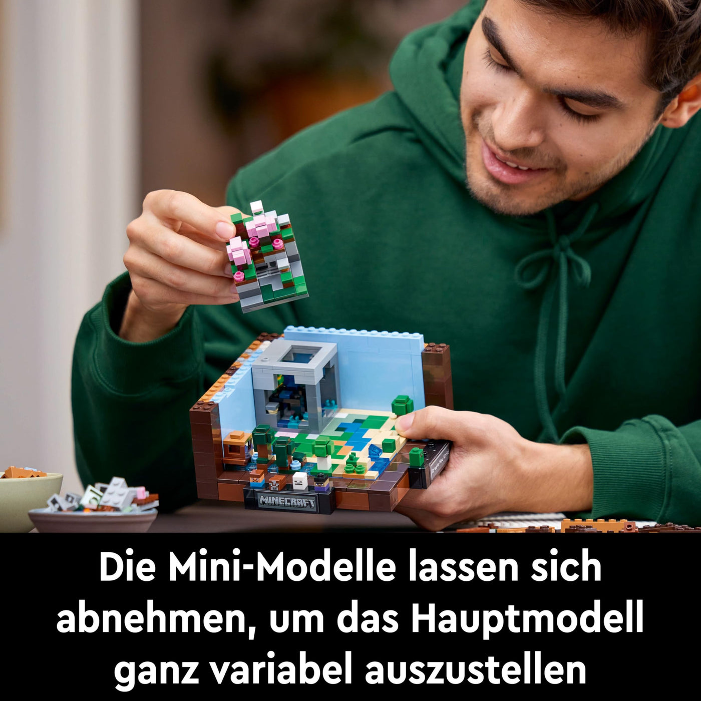 LEGO Minecraft Die Werkbank - Spielzeug zum Bauen für Erwachsene - Ausstellungsmodell mit 8 Figuren, darunter Steve, Alex und Mobs - DIY Deko fürs Wohnzimmer - Minecraft Geschenk für Erwachsene- 21265