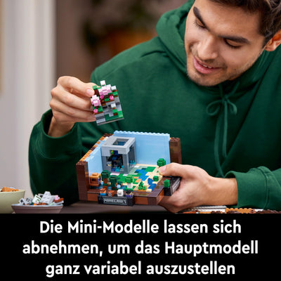 LEGO Minecraft Die Werkbank - Spielzeug zum Bauen für Erwachsene - Ausstellungsmodell mit 8 Figuren, darunter Steve, Alex und Mobs - DIY Deko fürs Wohnzimmer - Minecraft Geschenk für Erwachsene- 21265