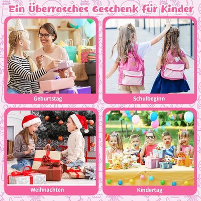 Charmofun Malroboter für Kinder, Zeichenroboter Kinder mit Stift & 100 Karten, Drawing Robot zur Frühkindliche Bildung, Sprachinteraktiver Lernspielzeug für Jungen Mächen ab 3 Jahren (Rosa)
