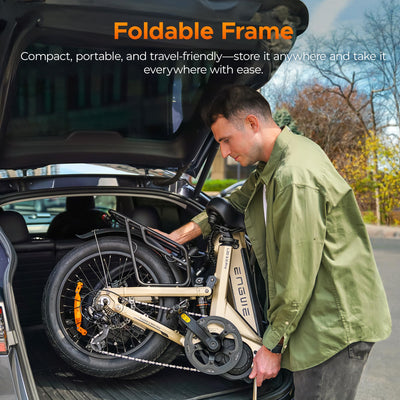 ENGWE E Bike mit APP&IoT, Ebike 48V 15Ah Akku bis 160km, Drehmomentsensor & hydraulische Bremsen, 20 * 3.0 Reifen, 2 Stunden aufgeladen (Gelb)