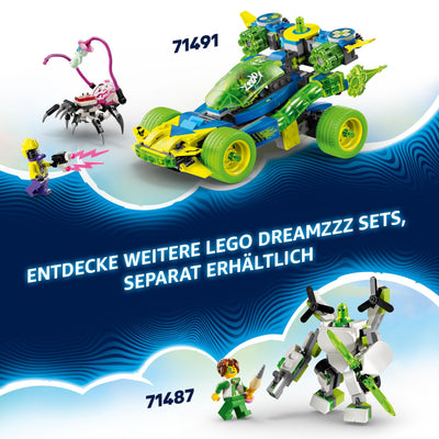 LEGO DREAMZzz Mateo mit dem Z-Blob Action-Rennwagen, 2-in-1 Fantasy-Spielset mit Fahrzeugen, Minifiguren und Traumwesen für Kinder ab 8 Jahren, Geschenk für Jungen und Mädchen 71491