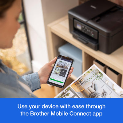 Brother DCP-J1360DW A4 Kabelloser Tintenstrahldrucker | All-in-One (Drucken/Kopieren/Scannen) | WLAN/USB 2.0 | A4 | Duplexdruck | Fotos | Inklusiv Tinte | UK-Stecker