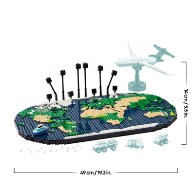 LEGO Reiseerinnerungen, Spielzeugweltkarte, BAU- und Spielset für Mädchen und Jungen, Geschenk für Familien, die Abenteuer und Reisen lieben, kreative Aktivität, Sammlerstück 41838