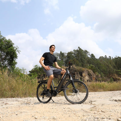 Fafrees F26 Pro ebike 14.5Ah Akku, Elektrofahrrad 250W 26 Zoll, City e-Bike 25km/h, e Bike Herren Damen, E-Fahrrad Support Mobile APP, Reichweite bis zu 55-110Km, Grau