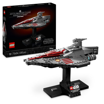 LEGO Star Wars 75404 Assault Ship der Acclamator-Klasse aus Angriff der Klonkrieger - Sternenschiff zum Sammeln, Bauen und Ausstellen - Fantasy Bauset - Geschenk für Erwachsene und Jugendliche Fans