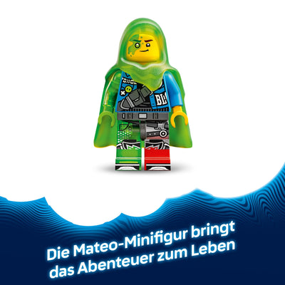 LEGO DREAMZzz 2-in-1 Mateo vs. Cyberhirn-Mech - Roboter Spielzeug für Jungen & Mädchen ab 8 Jahren - Umbaubar in Skorpion - Inkl. Einer Minifigur und einem Träumling - kreative Geschenkidee - 71495
