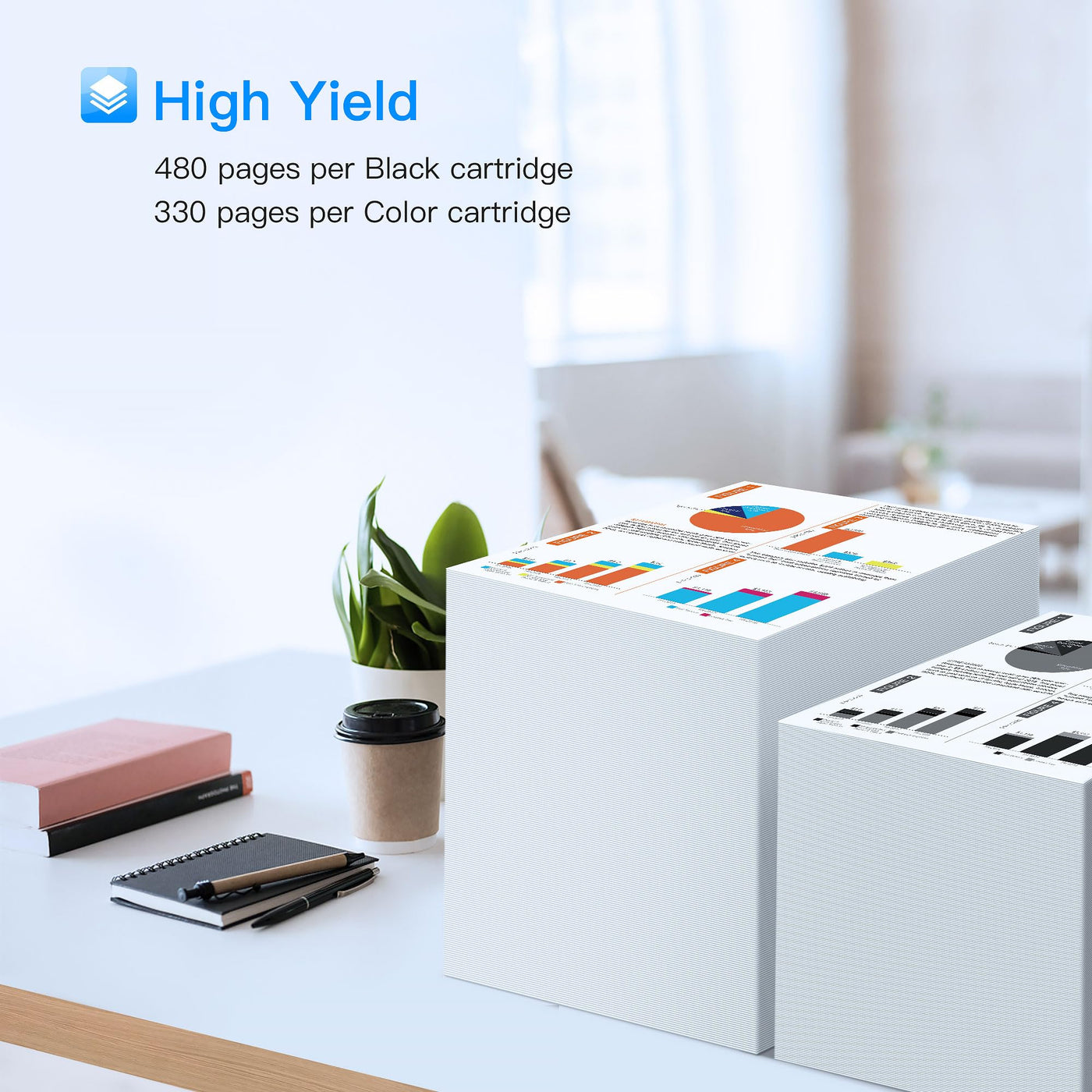 LxTek 302 XL Multipack Wiederaufbereitet Tintenpatrone Kompatibel für HP 302 Druckerpatronen 302XL für Envy 4525 4527 4520 Officejet 3831 3830 5230 5220 DeskJet 3630 2130 3636 (1 Schwarz, 1 Farbe)