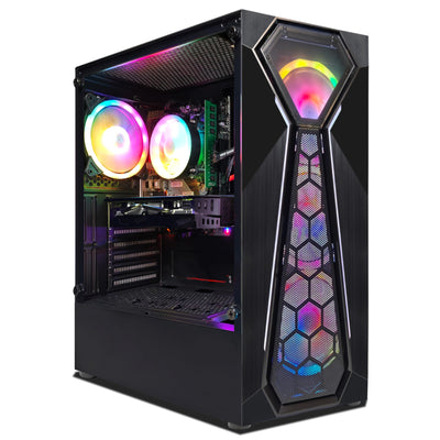 STGsivir Gaming PC, Radeon RX 580 16 GB, Core i5-9400F bis zu 4.1 GHz, 16 GB DDR4 RAM, 512 GB SSD, 600M WiFi, BT 5.0, RGB Fanx4, W11H64, Gamer PC Computer Desktop Rechner