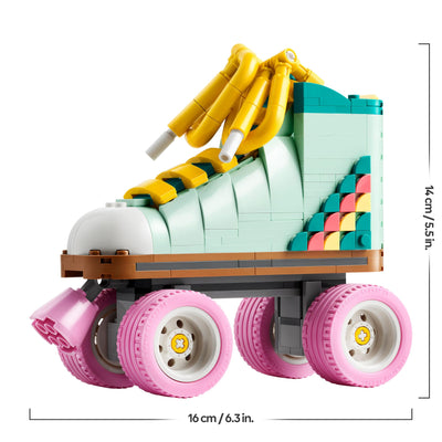 LEGO Creator 3-in-1 Retro Rollschuh – Spielzeug zum Bauen und Ausstellen - Verwandelt sich in ein Mini-Skateboard oder ein Boombox Radio – Kreatives Geschenk für Mädchen und Jungen ab 8 Jahren – 31148