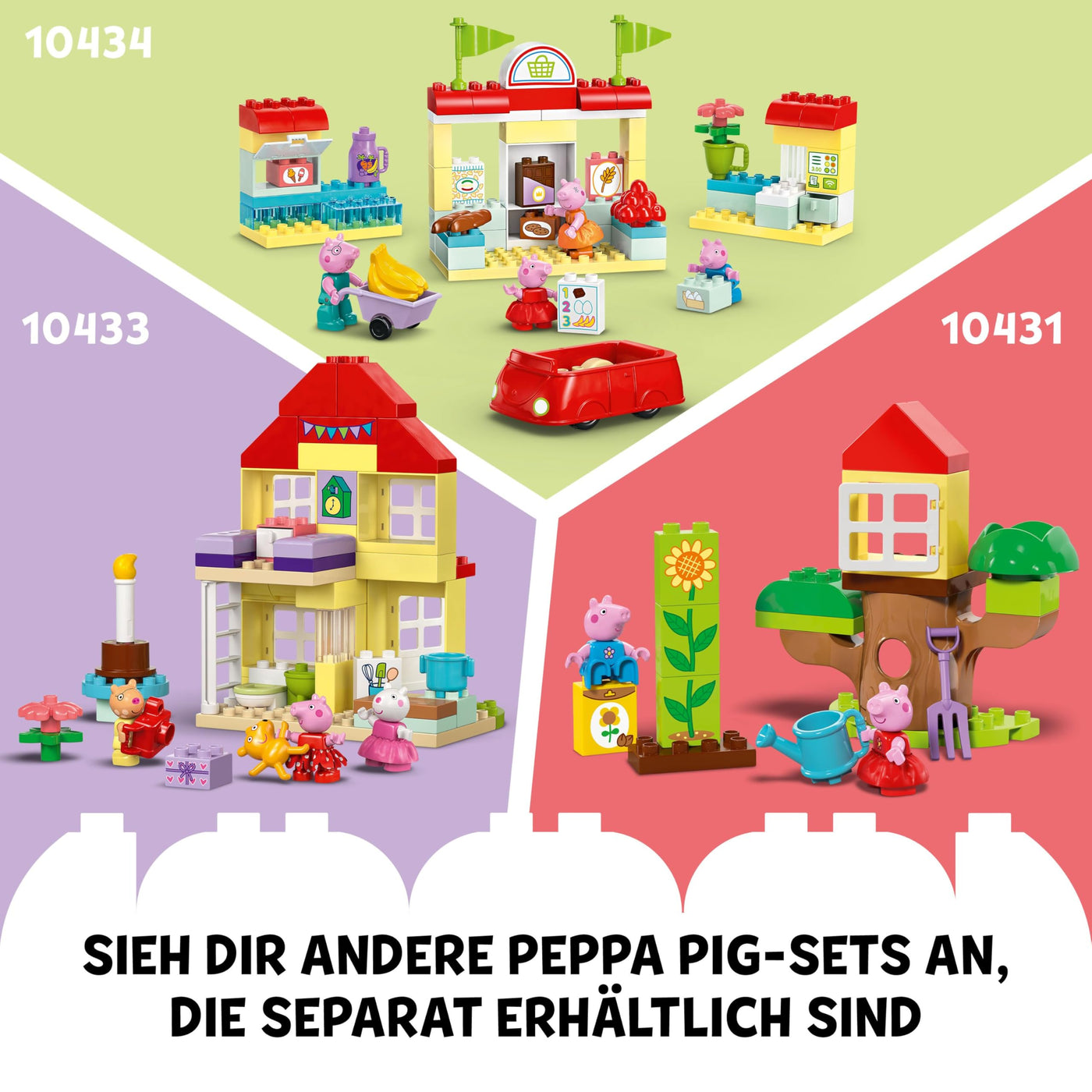 LEGO DUPLO Peppas Bootsausflug: Spielset mit Spielzeugboot zum Bauen und Umbauen mit 2 Figuren, kreatives Spielzeug, Geschenk-Idee für Kinder ab 2 Jahren, Jungen und Mädchen 10432