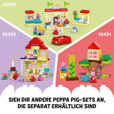 LEGO DUPLO Peppas Bootsausflug: Spielset mit Spielzeugboot zum Bauen und Umbauen mit 2 Figuren, kreatives Spielzeug, Geschenk-Idee für Kinder ab 2 Jahren, Jungen und Mädchen 10432