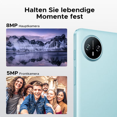 DOOGEE Tab A9 Tablet 10 Zoll Android 15, Tablet mit Tastatur/Stift/Maus/Hülle, 12GB RAM+64GB ROM(TF 2TB), 6580mAh, Unisoc T310, Dual Speaker, 5G WiFi, HD IPS Display, 8MP, GMS, BT5.0, 3.5mm, Face ID