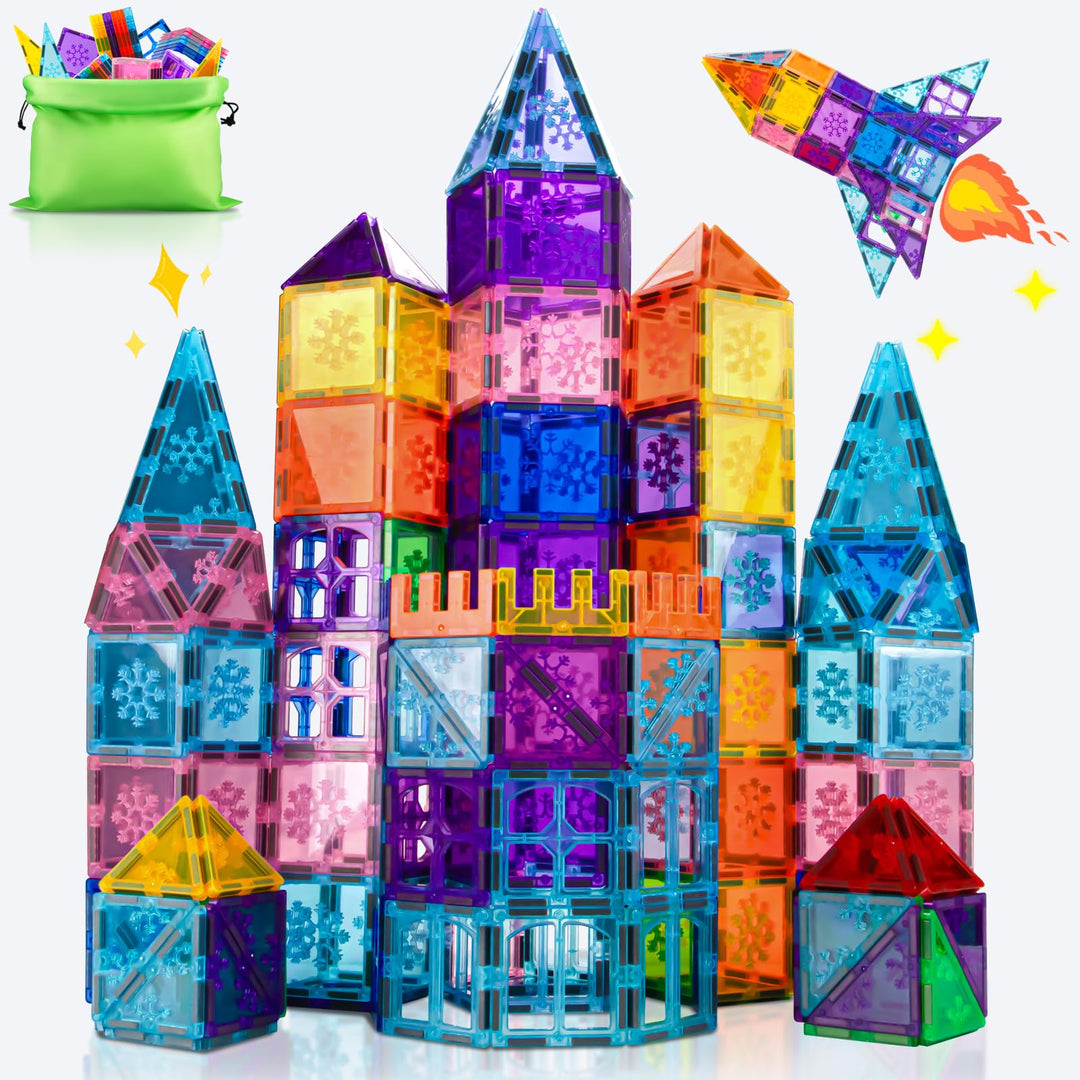 Magnetische Bausteine für Kinder ab 2 Jahre, Montessori, STEM Spielzeu Magnetische Bausteine für Kinder ab 2 Jahre, Montessori, STEM Spielzeu