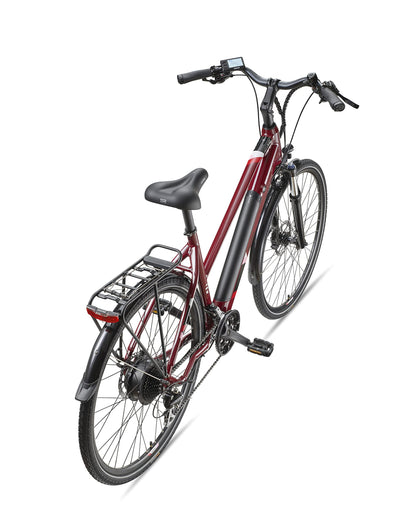 TELEFUNKEN E-Bike Damen Elektrofahrrad Alu 28 Zoll mit 24-Gang Shimano Acera Kettenschaltung, Pedelec Trekkingrad mit Hinterrad-Motor 250W 11,6 Ah, 36V Akku, XC940 Expedition