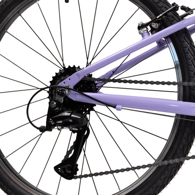 Goetze Light 24 Zoll Kinderfahrrad | Superleichtes MTB Hardtail | 8-Gang Kettenschaltung mit Drehschalter | V-Bremse vorne & hinten | Alurahmen 11" | ab 120 cm Körpergröße