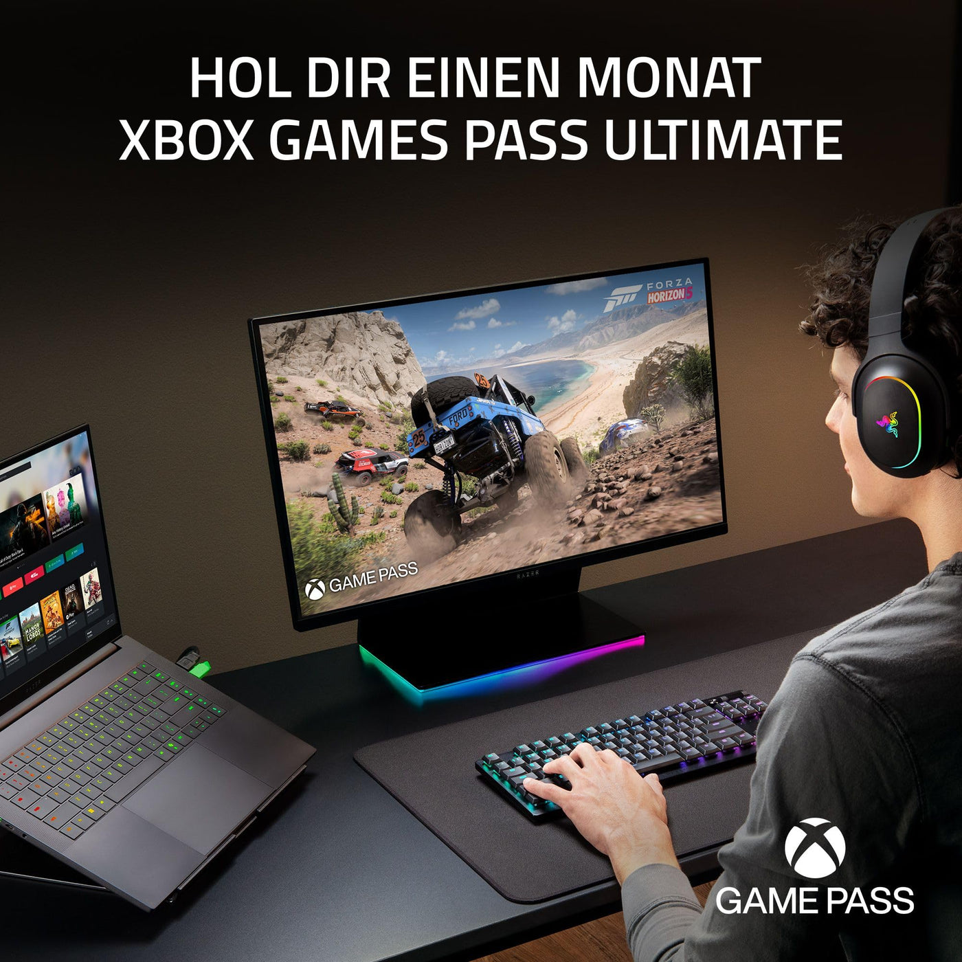 Razer Blade 16 (2025) - 16 Zoll AI Gaming Laptop - NVIDIA GeForce RTX 5070 - AMD Ryzen AI 9 365-16" QHD+ 240Hz OLED Display - 32GB LPDDR5X 8000 MHz - 1TB SSD - QWERTZ DE-Layout | Schwarz