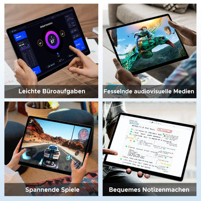 DOOGEE Tab E3 Max Android 15 Tablet 14 Zoll Gemini AI 13500mAh Helio G100 32GB RAM+256GB Tablet mit SIM Card Slot Octa Core Tablets mit Tastatur, Maus, Stift, Hülle, Schutzfolie Dual 4G LTE + 5G WiFi