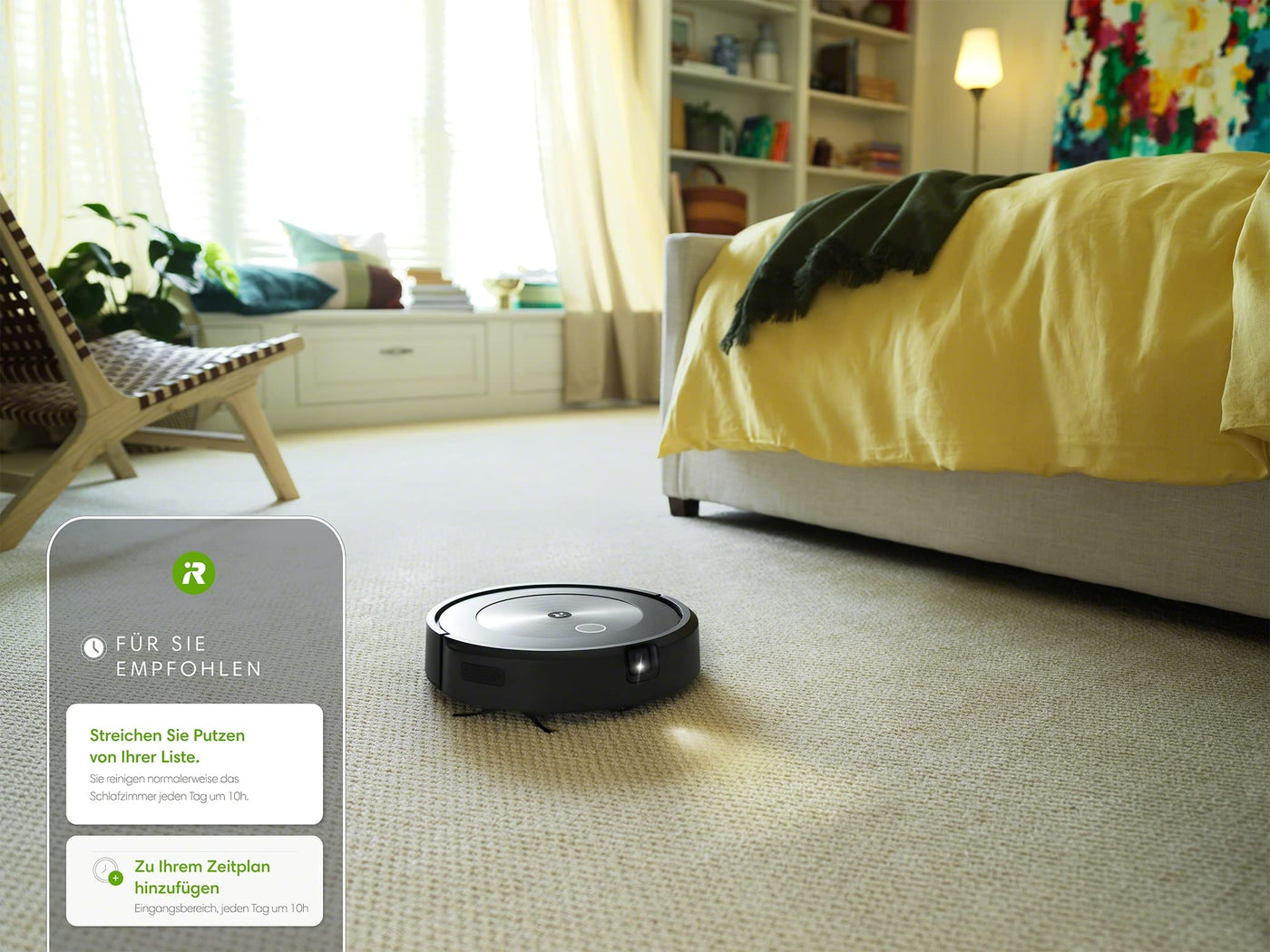 iRobot® Roomba® j7 WLAN-fähiger Saugroboter mit Kartierung und mit Zwei Gummibürsten für alle Böden - Objekterkennung und -vermeidung - Lernt, kartiert und passt Sich an Dein Zuhause an
