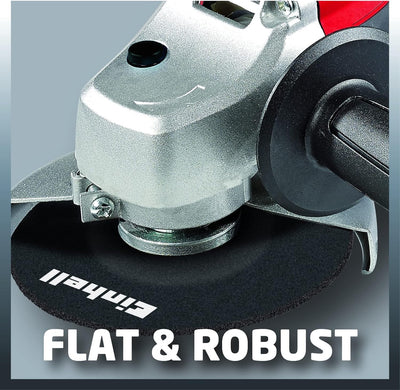 Einhell Winkelschleifer TC-AG 125 (850W, 12.000 1/min Drehzahl, 125mm Scheiben-ø, Scheibenschutz, Spindelarretierung, flacher Aluminium-Getriebekopf)