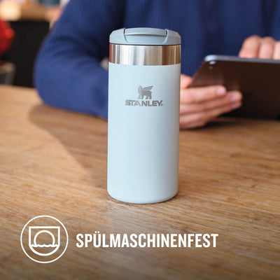 Stanley Aerolight Transit Thermobecher 0.35L - Hält 4 Stunden Heiß - Spülmaschinenfest - Kaffeebecher To Go Auslaufsicher - Kompatibel mit gängigen PKW-Getränkehalterungen - Thermosflasche - Rose