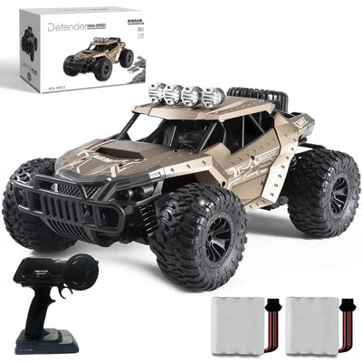 KINSAM Ferngesteuertes Auto für Draußen,2AKKU 1500 Mah 1/16 Rc Auto Offroad ab 6 8 10 Jahre,Volles Proportional 25 KM/H,90min Play, RC Monstertruck Buggy,Rc Car Kinder [Revolutionäre Version 2025]