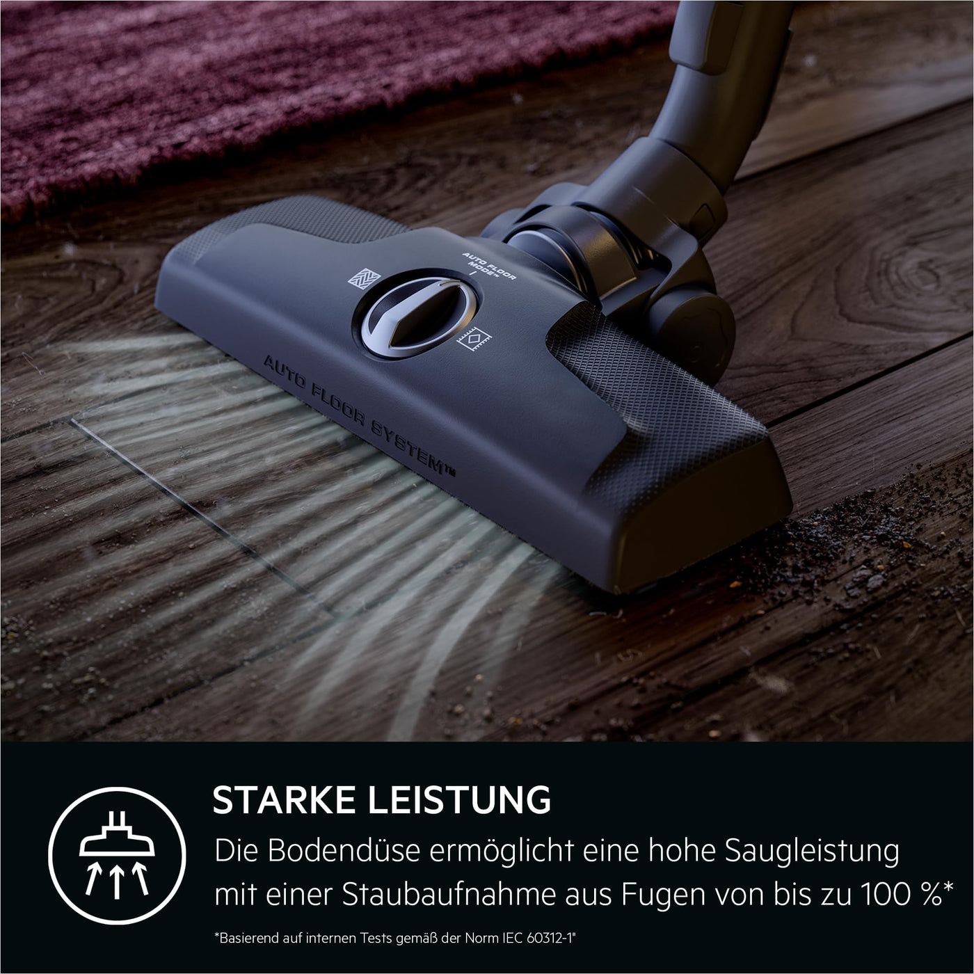 AEG CLEAN 6000 AB61C1OKO ÖKO Staubsauger / hohe Saugleistung / Zusatzdüsen / XL-Räder / Edelstahl-Teleskoprohr / 65% Recyclingmaterial / 12 m Kabel / 750 Watt / Zubehör / grau