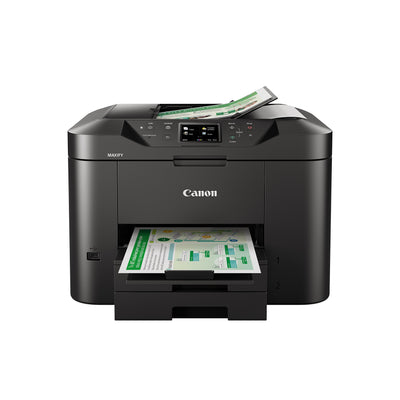 Canon MAXIFY MB2750 Multifunktionssystem Tintenstrahldrucker (DIN A4, Drucken, Scannen, Kopieren, Faxen, 7,5-cm-Touchscreen, Druckauflösung 600x1200 DPI, WLAN, Duplexdruck, 50-Blatt-ADF) schwarz