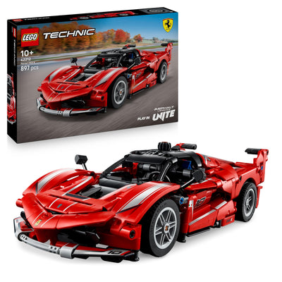 LEGO Technic Ferrari FXX K Rennwagen Spielzeug – Automodell zum Bauen und Ausstellen mit V12-Motor und beweglichen Kolben – Motorsport Geschenk für Jungen ab 10 Jahren – 42212