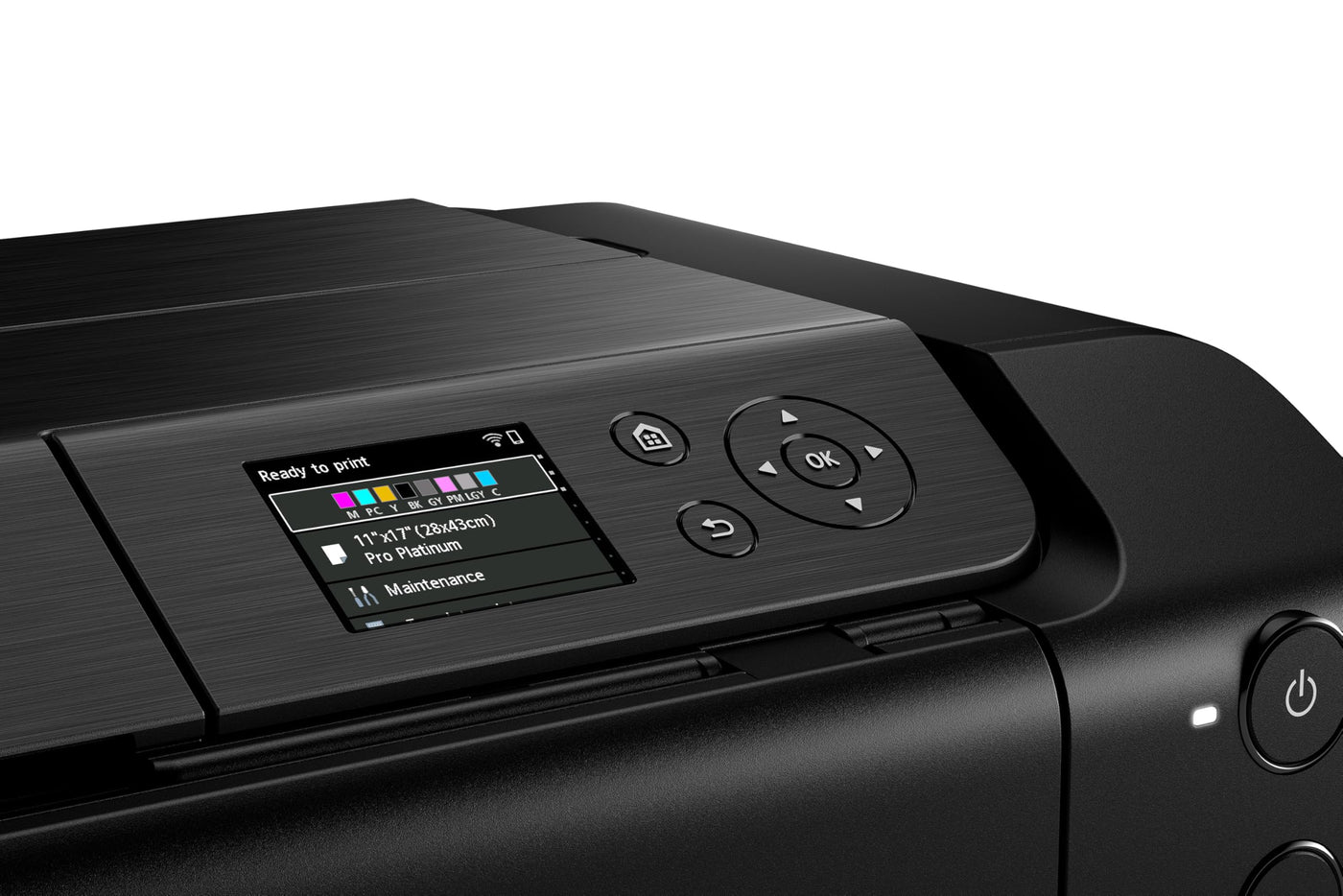Canon PIXMA PRO-200S Farbtintenstrahldrucker Fotodrucker DIN A3+ (Hochglanzdruck, WLAN, USB 2.0, WiFi, LAN, Print App, 7,5 cm LCD Farbdisplay, 4.800 x 2.400 DPI, 8 Separate Druckertinten), grau