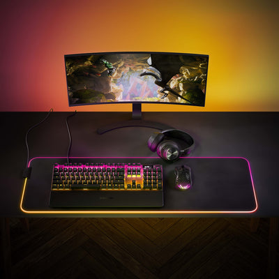 SteelSeries Apex Pro HyperMagnetic Gaming-Tastatur – Die schnellste Tastatur der Welt – Anpassbares Ansprechverhalten – OLED-Bildschirm – RGB – USB-Passthrough – Deutsches Tastatur (QWERTZ)
