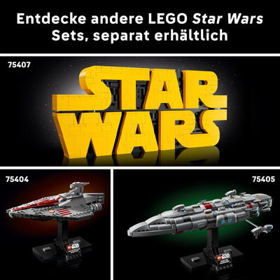 LEGO Star Wars 75408 Jango Fett Helm - Mandalorian Bauset für Erwachsene - Modell mit Ständer, Namensschild und Verstellbarer Antenne - Geschenk für Fans von Angriff der Klonkrieger