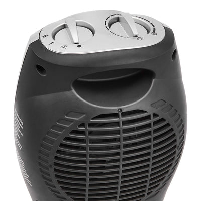 Amazon Basics - Keramik-Standheizung, 1500 W, mit verstellbarem Thermostat - Silberfarben