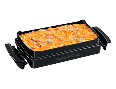 Tefal XA7278 OptiGrill+ XL Backschale, geeignet für alle OptiGrill+ XL Modelle, 2 Liter Fassungsvermögen, antihaftbeschichtete Aludruckguss-Form, Portionen 4 bis 6, Schwarz