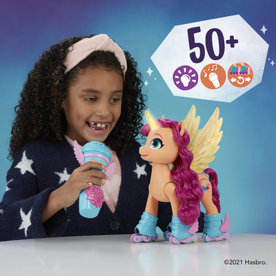 My Little Pony: A New Generation Sunny Starscout Inline-Singendes Rollerspielzeug 22,5 cm mit 50 Reaktionen, Lichter