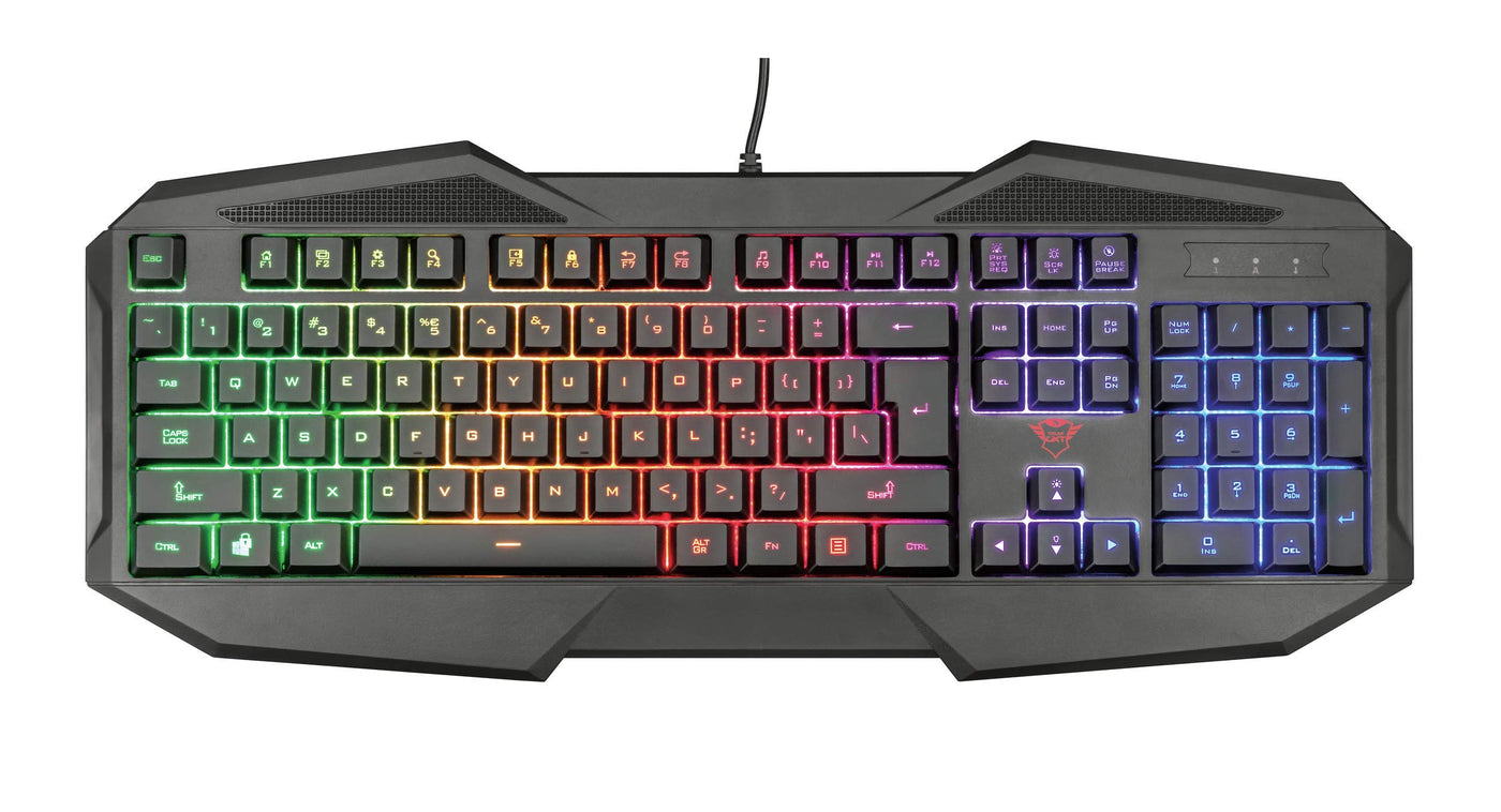 Trust Gaming Avonn Gaming Beleuchtete Tastatur [Italienisches Layout] Schwarz
