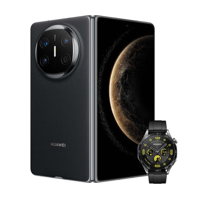 HUAWEI Mate X6 Schwarz 12+512 + Watch GT 4 46mm Schwarz, Smartphone, 12+512G, klappbare Form, Ultraschlank und robust, Ultra Chroma Kamera,Kunlun Glass der 2. Generation,Huawei X-True Display