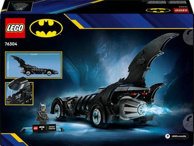 LEGO DC Batman Forever Batmobil – Superhelden Fahrzeug mit Minifigur – mit aufklappbarem Cockpit und detailgetreuem Innenraum – Geschenk für Jungen ab 12 Jahren, Teenager und Erwachsene Fans – 76304