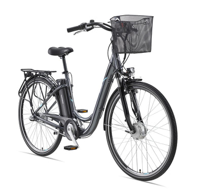 TELEFUNKEN E-Bike Damen 28 Zoll Elektrofahrrad - 3-Gang Nabenschaltung mit Rücktritt, Pedelec Citybike Alu mit Fahrradkorb, Frontmotor 250W /10,4Ah / 36V Sitzrohrakku, RC830 Multitalent