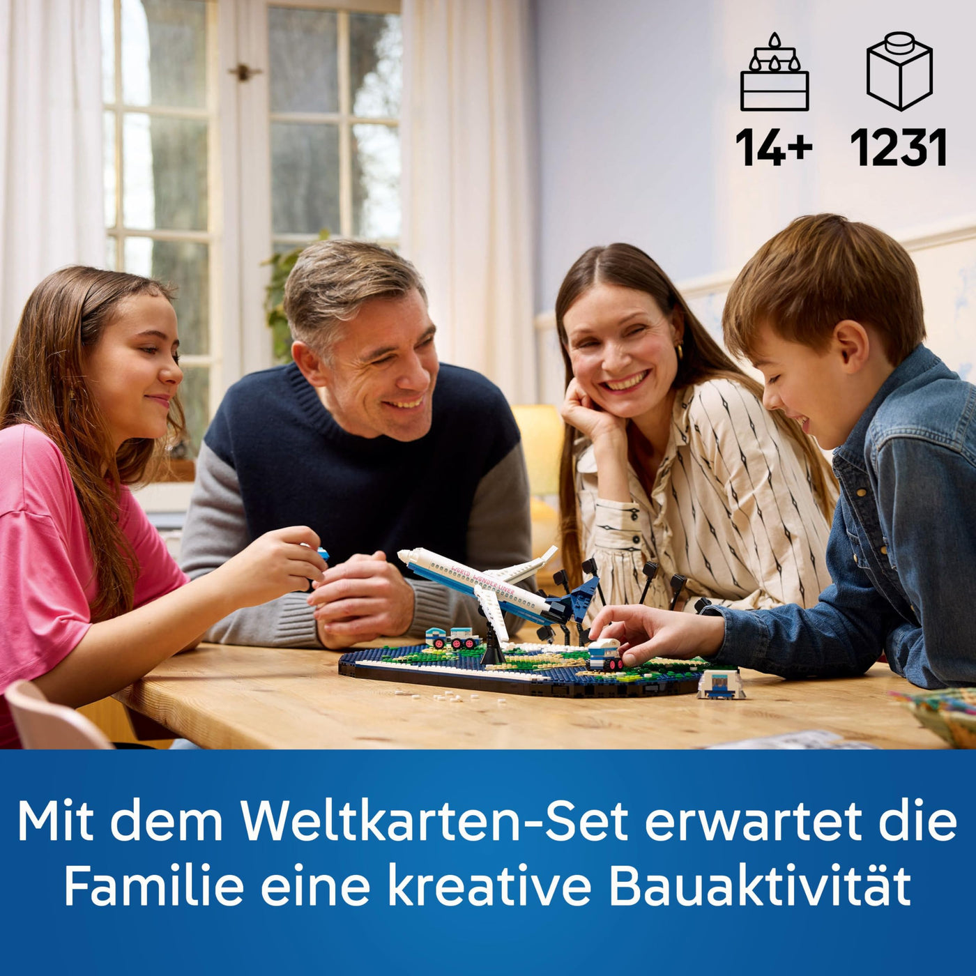 LEGO Reiseerinnerungen, Spielzeugweltkarte, BAU- und Spielset für Mädchen und Jungen, Geschenk für Familien, die Abenteuer und Reisen lieben, kreative Aktivität, Sammlerstück 41838