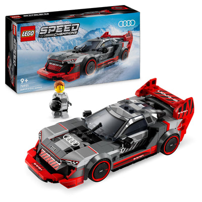 LEGO Speed Champions Audi S1 e-tron Quattro Rennwagen Set mit Auto-Spielzeug zum Bauen, Spielen und Ausstellen, Modellauto für Kinder, Geschenk für 9-jährige Jungs und Mädchen 76921