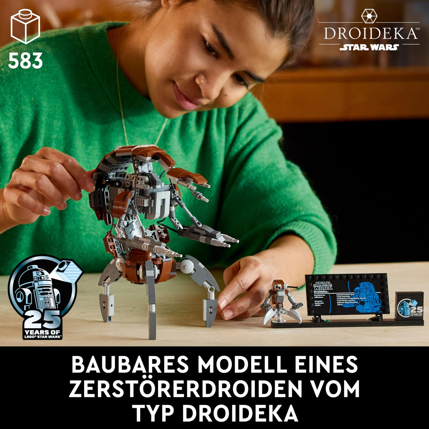 LEGO Star Wars Droideka Set, Droiden-Modellbausatz für Erwachsene, Deko für das Büro, Sammlerstück, Geschenkidee für Männer und Frauen 75381