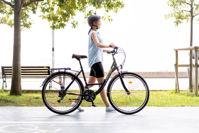 Chillaxx Bike Strada Premium City Bike in 26 und 28 Zoll - Fahrrad für Mädchen, Jungen, Herren und Damen - 21 Gang-Schaltung - Hollandfahrrad Citybike (28 Zoll, Schwarz V-Bremse)