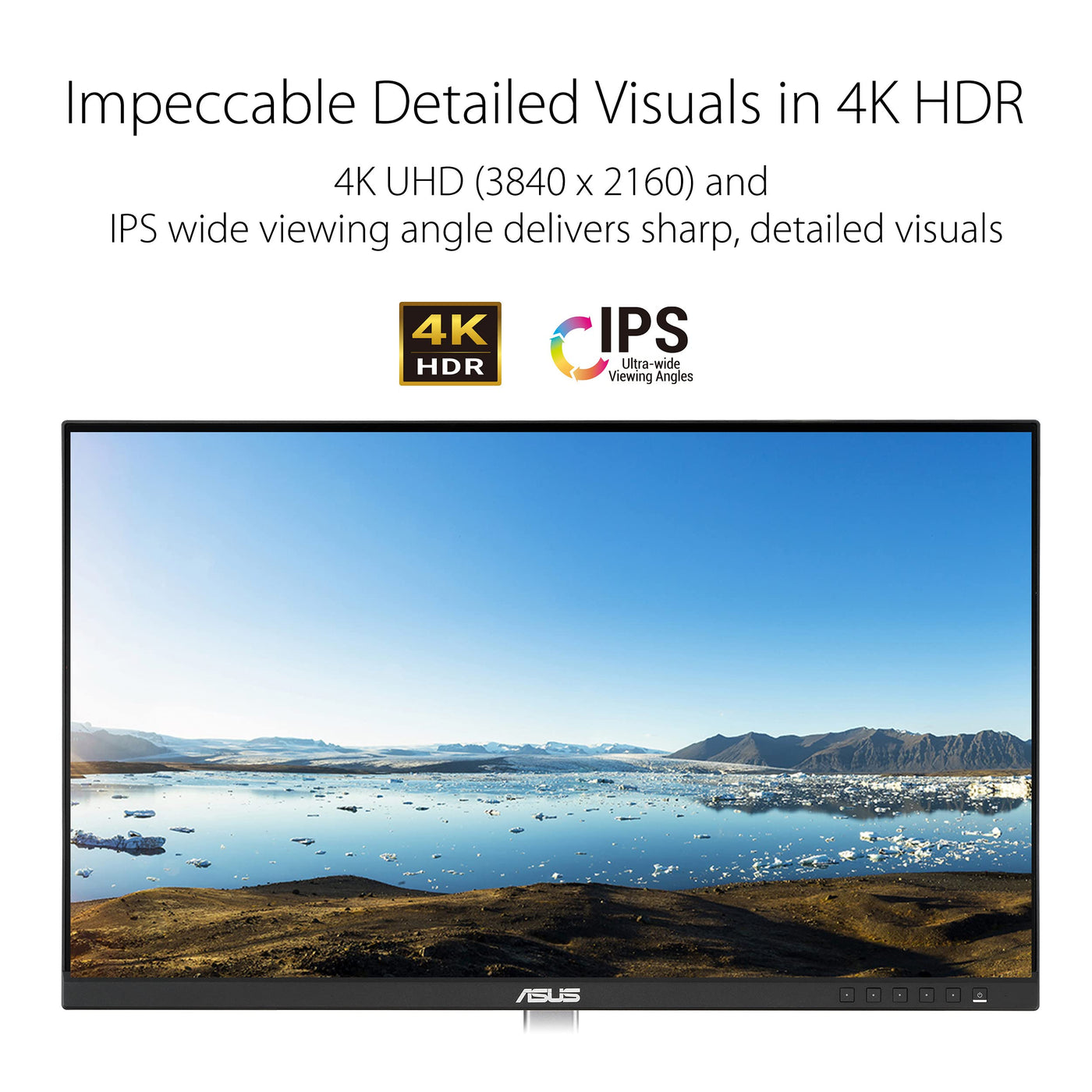 ASUS ProArt PA279CV - 27 Zoll 4K UHD Professioneller Monitor - 16:9 IPS, 3840x2160 - ergonomisch, Pivot, Calman, hohe Farbtreue, HDR 10 - DisplayPort, HDMI, 65W USB-C, USB-Hub, Schwarz