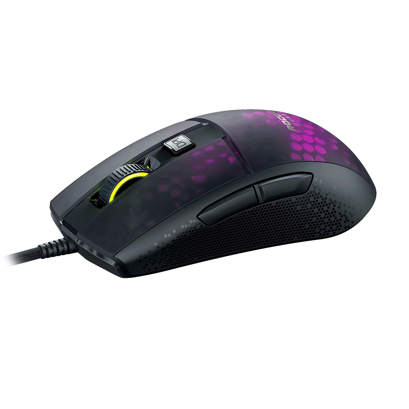 Roccat Burst Pro - Extrem leichte Optical Pro Gaming Maus (hohe Präzision, Optischer Owl-Eye Sensor (100 bis 16.000 Dpi), RGB AIMO LED Beleuchtung, 68g leicht, Designt in Deutschland), schwarz