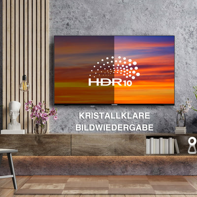 Telefunken Fernseher 40 Zoll Smart TV Powered by TiVo (Full HD, HDR, HD+ 6 Monate inkl., Triple-Tuner) XF40TO900S
