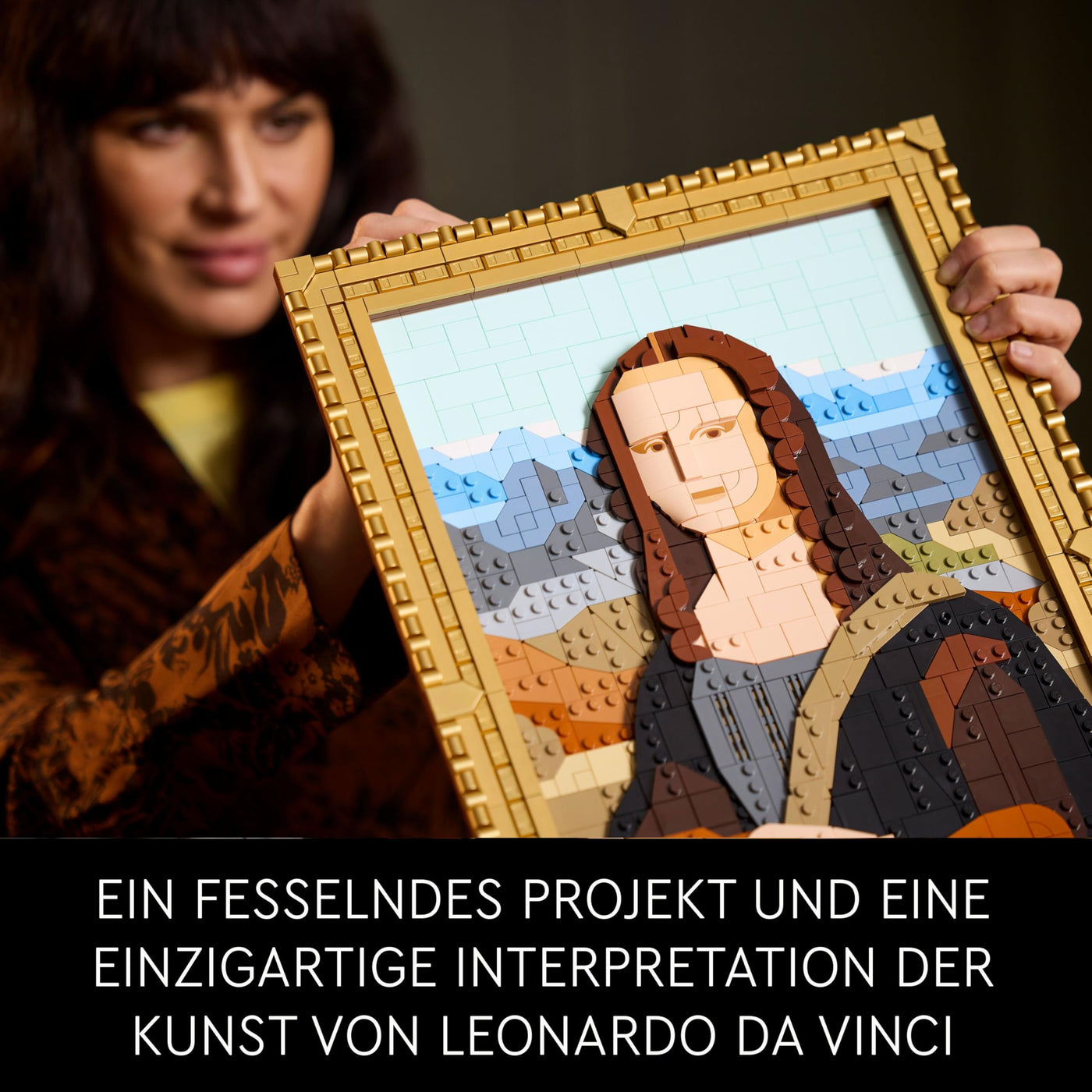 LEGO Art Mona Lisa, Set für Erwachsene, Gemälde von Leonardo da Vinci zum Aufhängen, kreative Aktivität für Männer und Frauen, Geschenk für Kunstliebhaber, italienische Renaissance Kunst 31213
